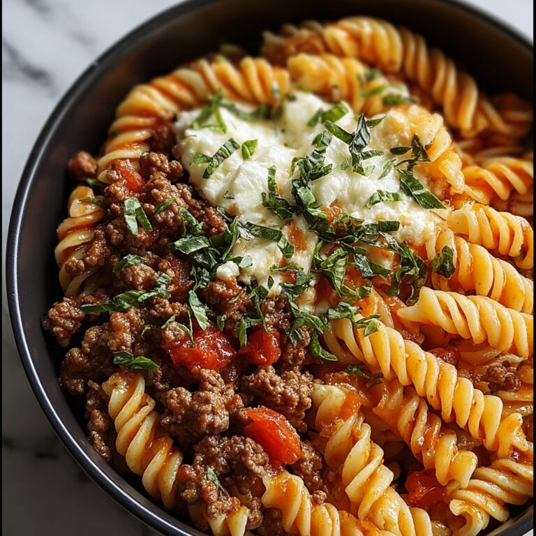 Cheesy Beef Pasta Recipe