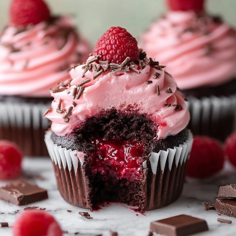 Raspberry Chocolate Lava Cupcakes Recipe