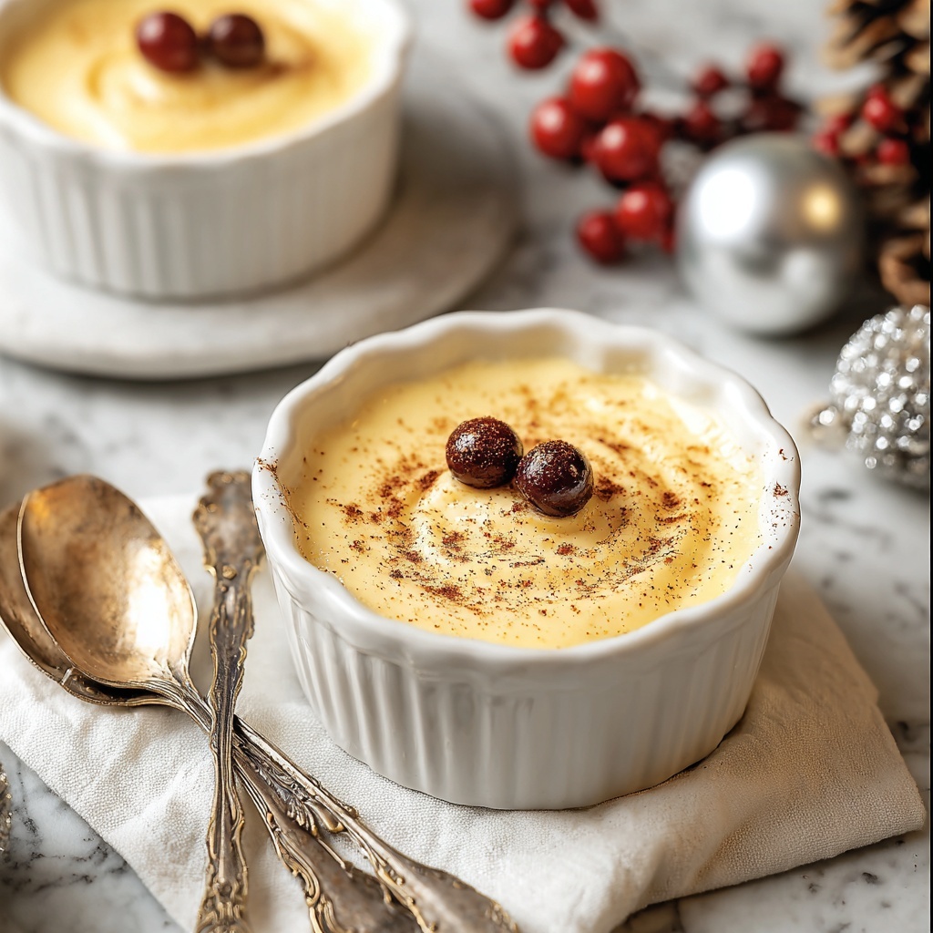 Homemade Eggnog Pudding Recipe - Recipe Image