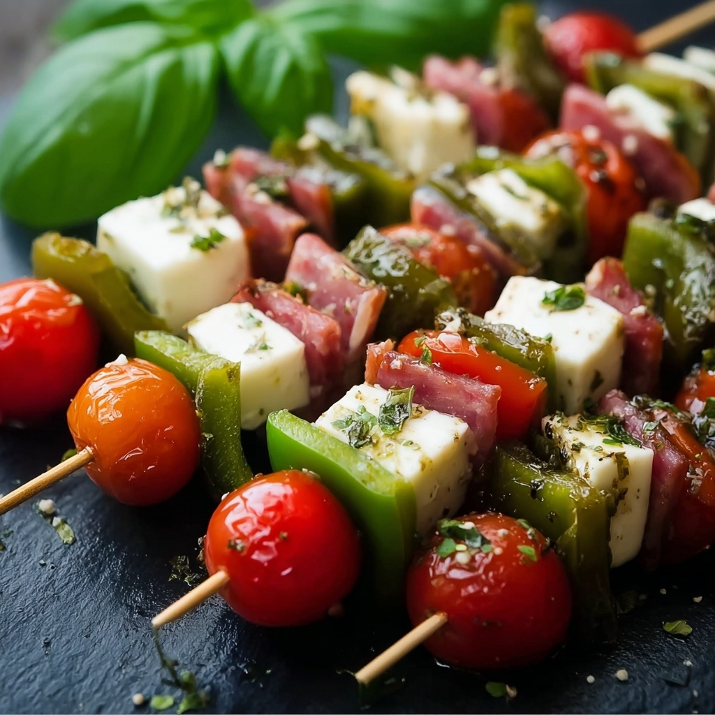 Delicious Antipasto Skewers Recipe - Recipe Image