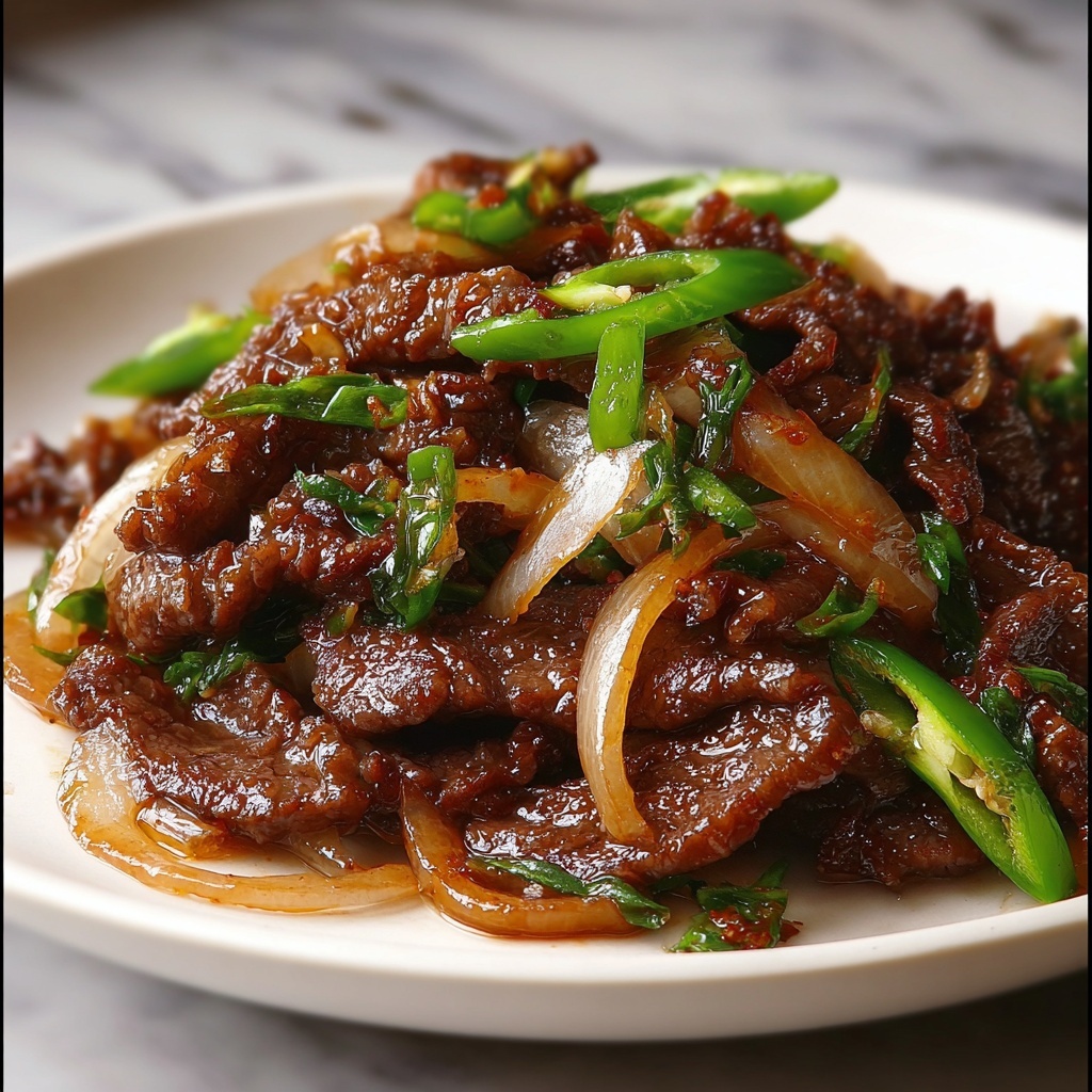 Chinese Beef and Onion Stir Fry Recipe - Recipe Image
