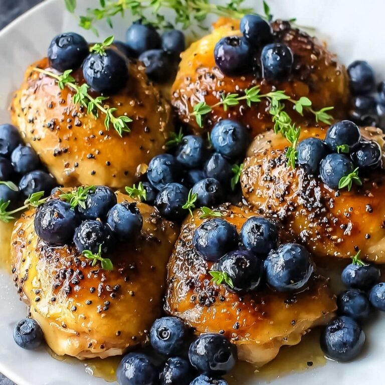 Savory Blueberry Thyme Chicken for a Quick Dinner Delight Recipe