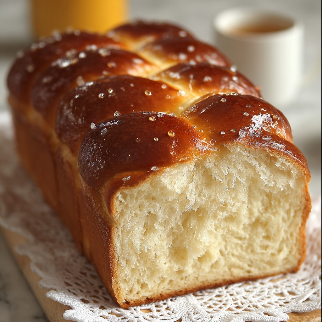Sweet Condensed Milk Bread Recipe - Recipe Image