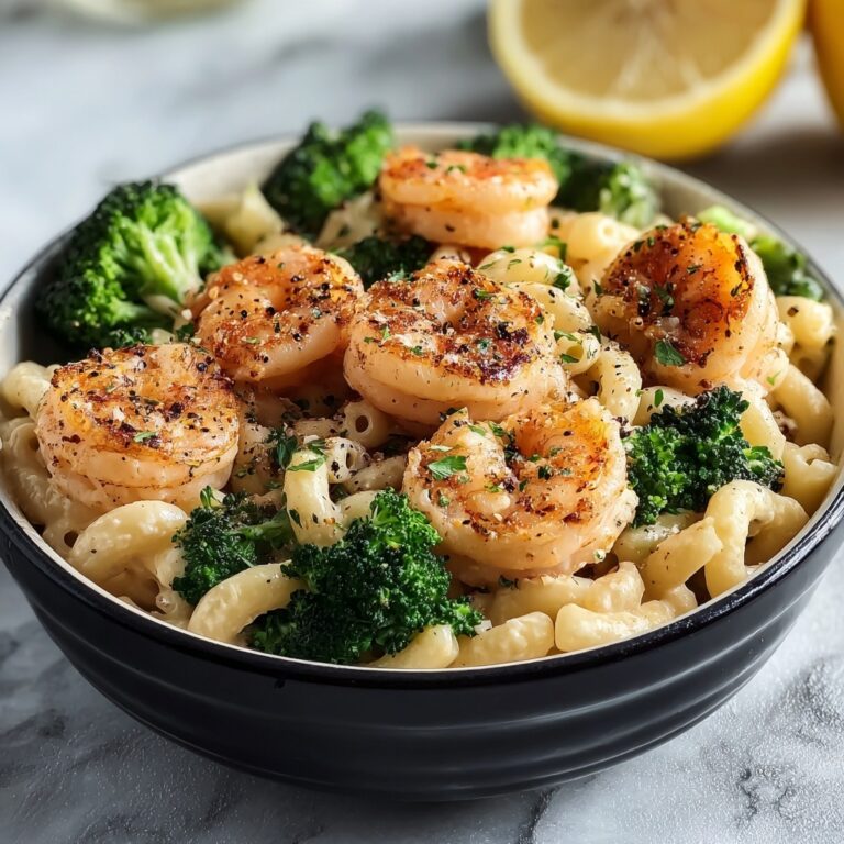 Lemon Pepper Shrimp and Broccoli Pasta Recipe