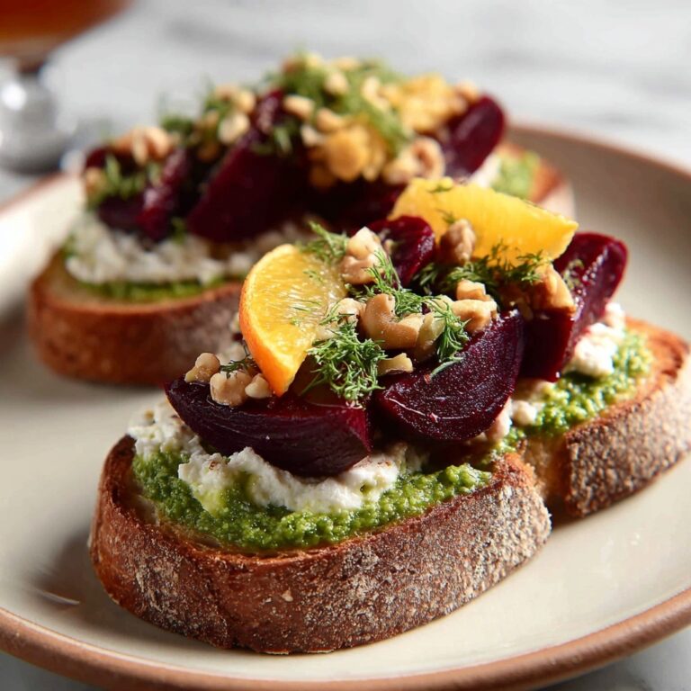 Roast Beetroot & Orange Bruschetta: A Vibrant Delight Recipe
