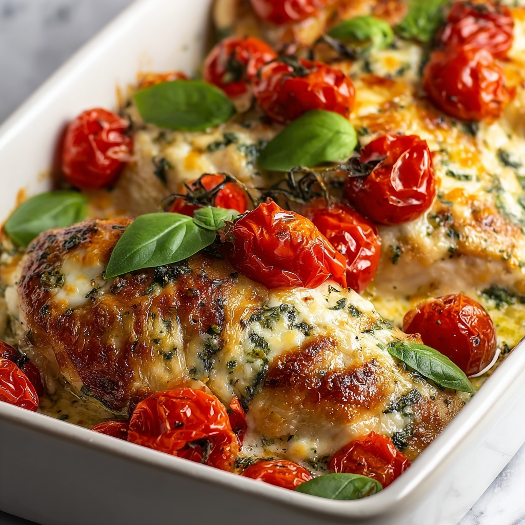 Baked Tuscan Chicken Casserole Recipe - Recipe Image
