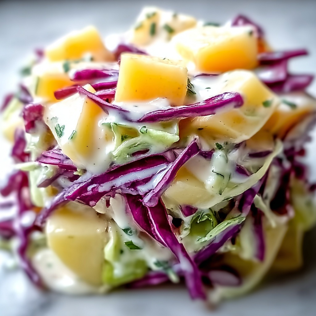 Cranberry Apple Coleslaw: A Fresh Take on Classic Crunch Recipe - Recipe Image