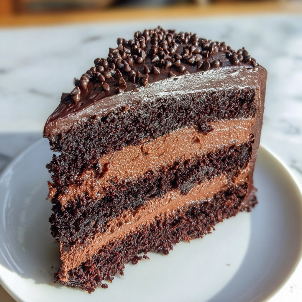 Triple Chocolate Cake Recipe - Recipe Image