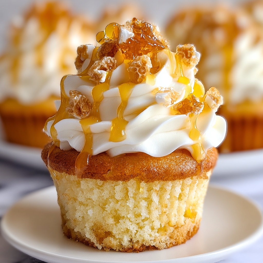 Honey Peach Cream Cheese Cupcakes Recipe - Recipe Image