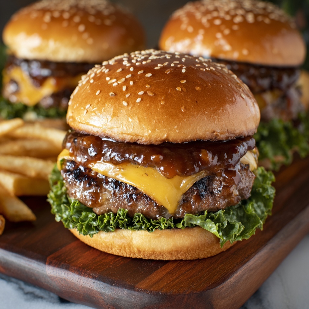 Teriyaki Parmesan Burgers Recipe - Recipe Image