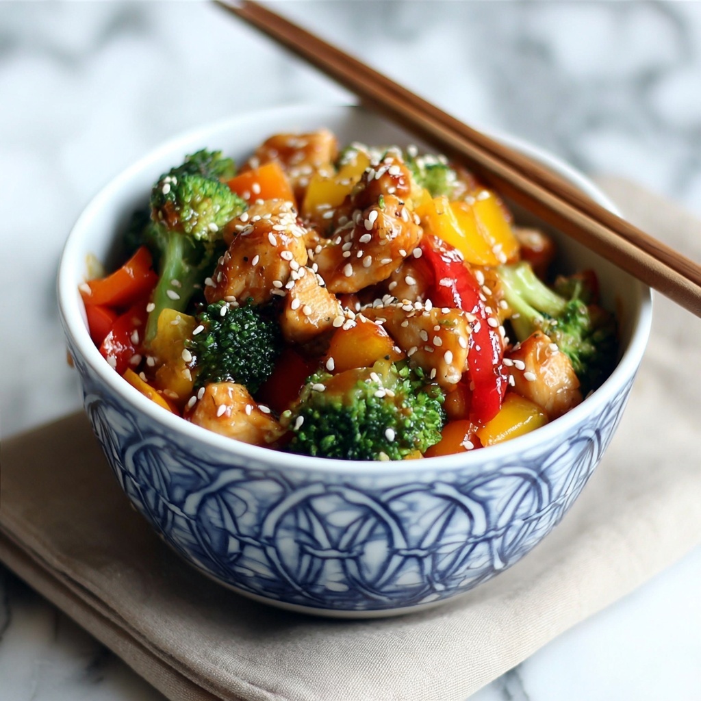 Chicken Stir Fry with Vegetables and Honey Soy Sauce Recipe - Recipe Image