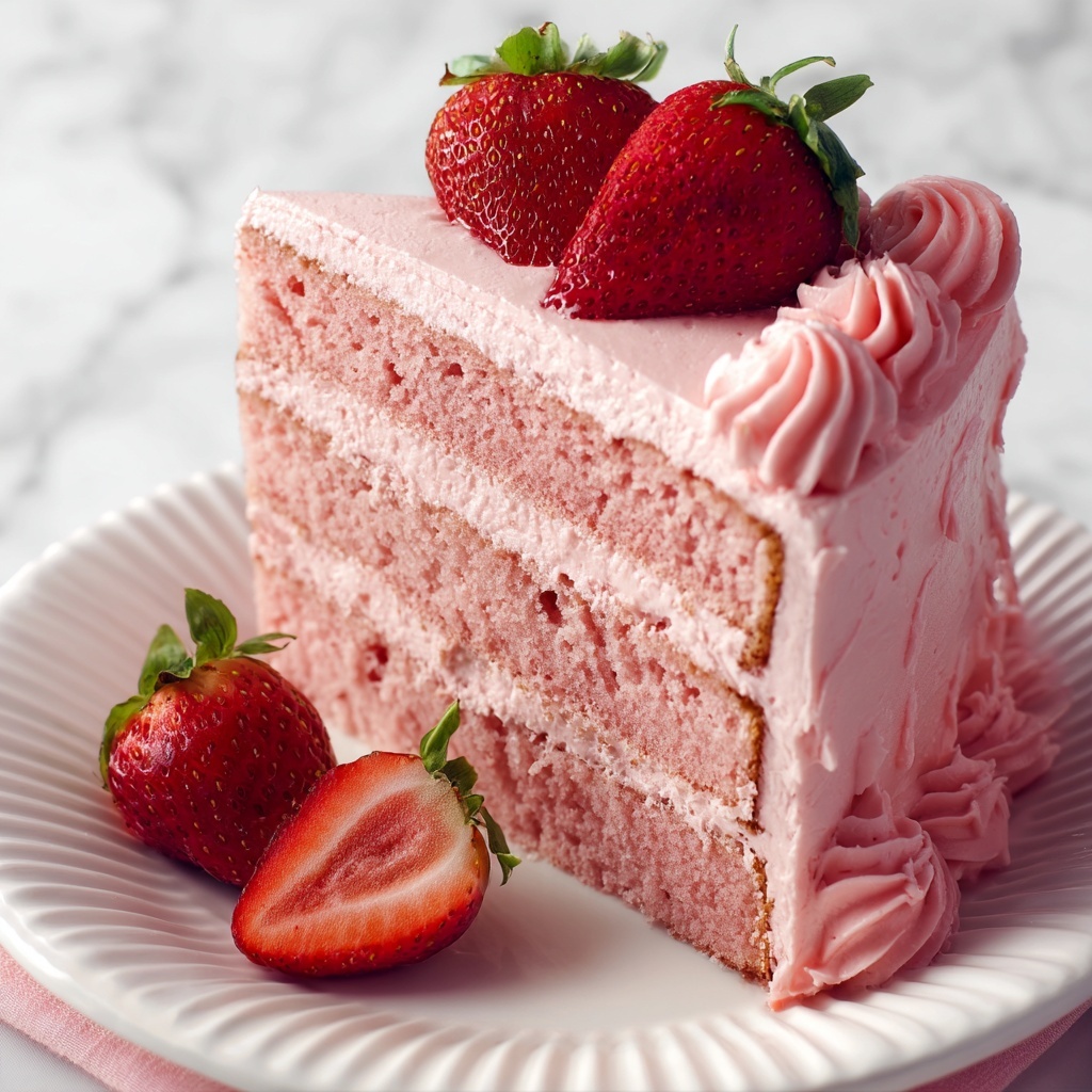 Best Strawberry Cake Ever Recipe - Recipe Image
