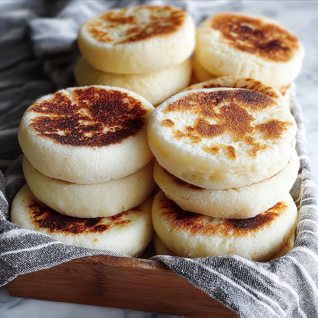 Sourdough Discard English Muffins Recipe - Recipe Image