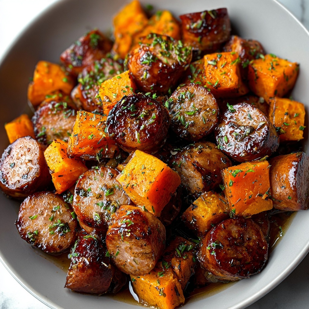 Sausage Sweet Potatoes Honey Garlic: A Delicious One-Pan Weeknight Dinner Recipe - Recipe Image