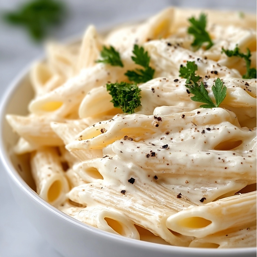 White Sauce Penne Pasta Recipe - Recipe Image