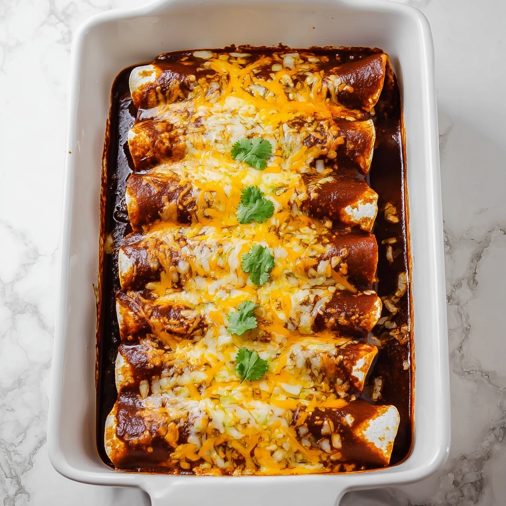 Chicken Enchiladas with Homemade Red Enchilada Sauce Recipe - Recipe Image