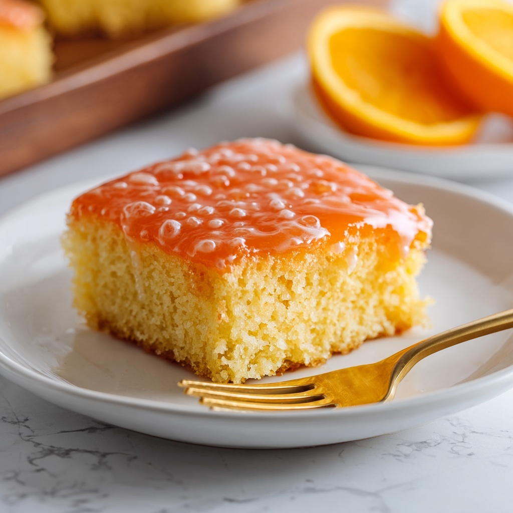 Orange Jello Cake Recipe - Recipe Image
