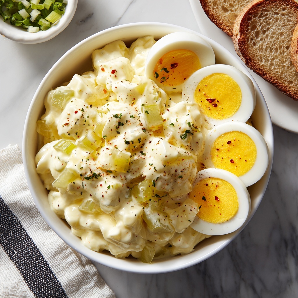 Classic Egg Salad with Fresh Parsley and Optional Celery Recipe - Recipe Image