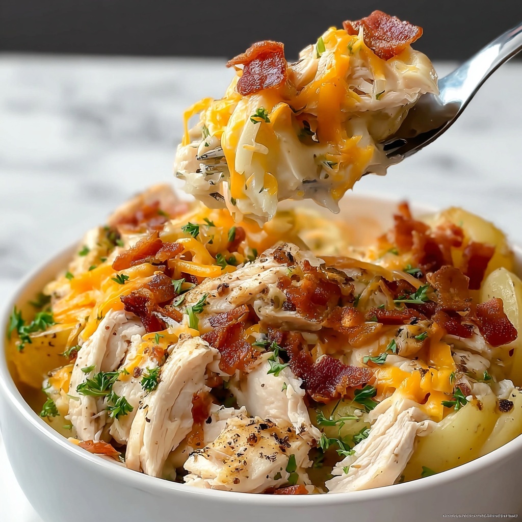 Loaded Potato Ranch Chicken Casserole Recipe - Recipe Image