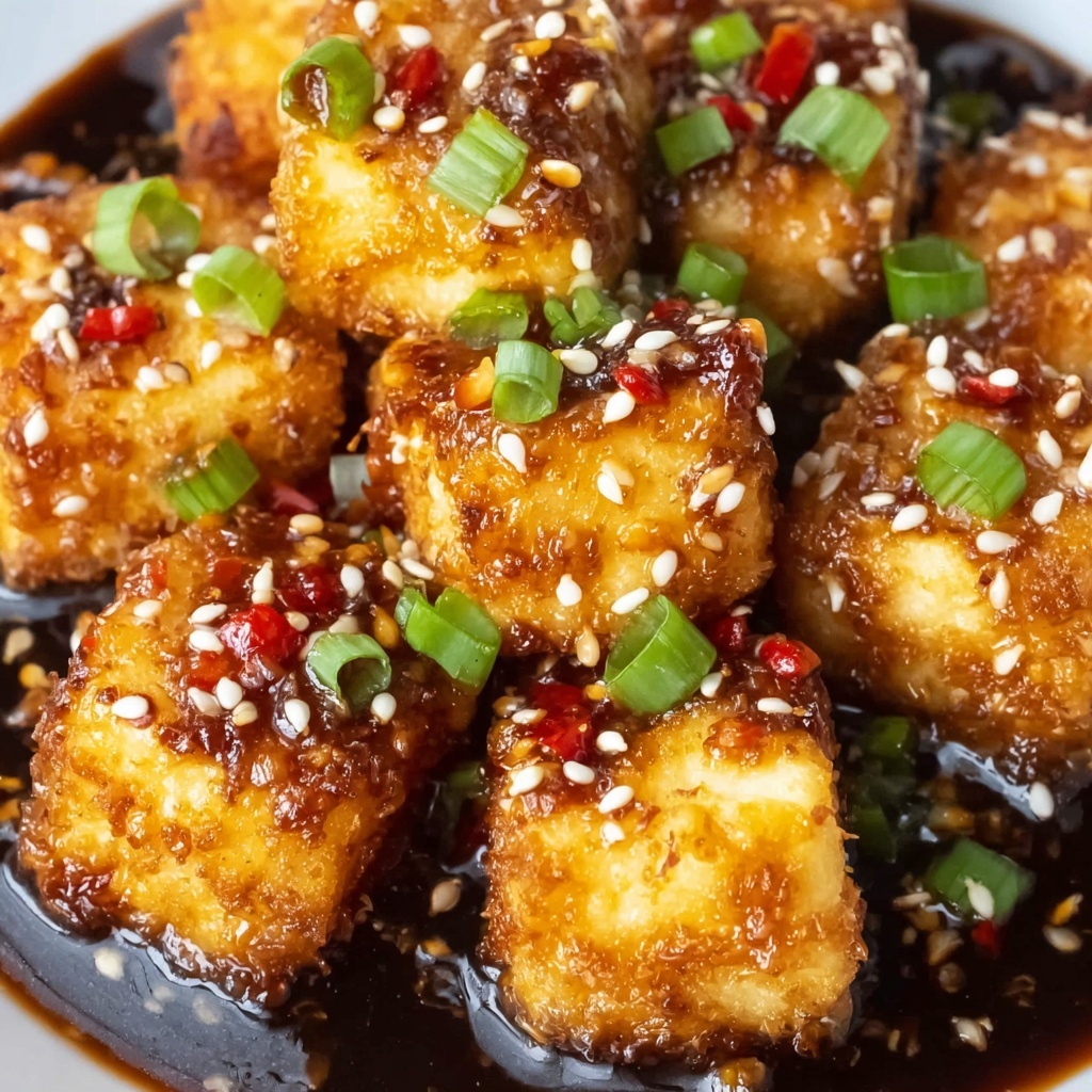 Air-Fried Hot Honey Tofu Bites Recipe - Recipe Image