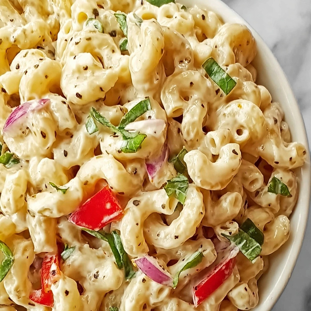 Creamy Vegan Macaroni Salad That’s Deliciously Refreshing Recipe - Recipe Image