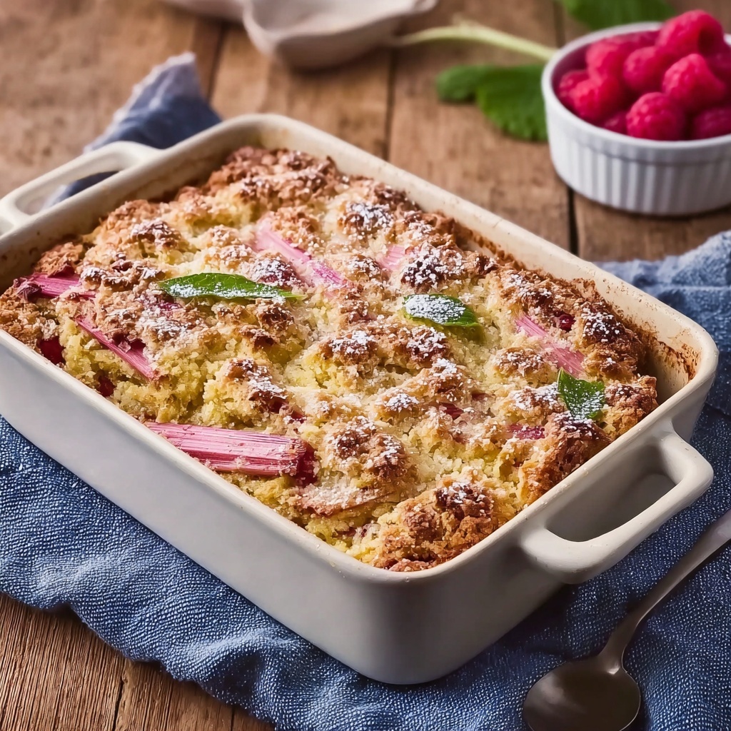 Rhubarb Breakfast Cake Recipe - Recipe Image