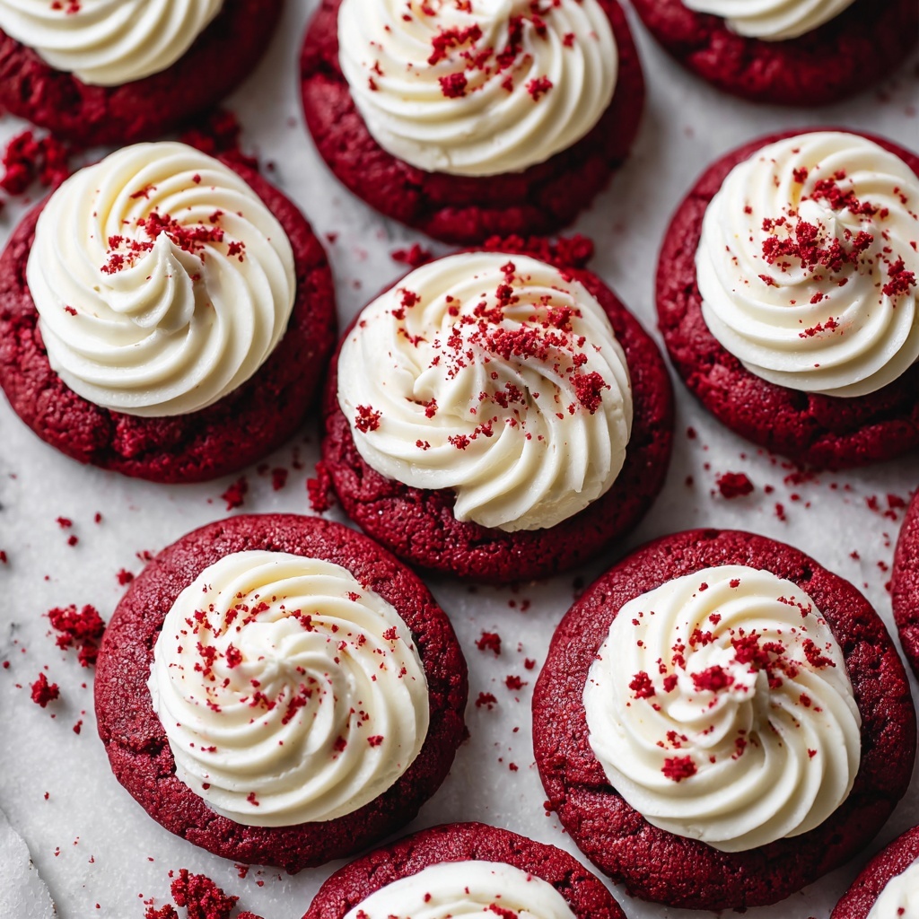 Red Velvet Cookie Cups with Cream Cheese Filling Recipe - Recipe Image