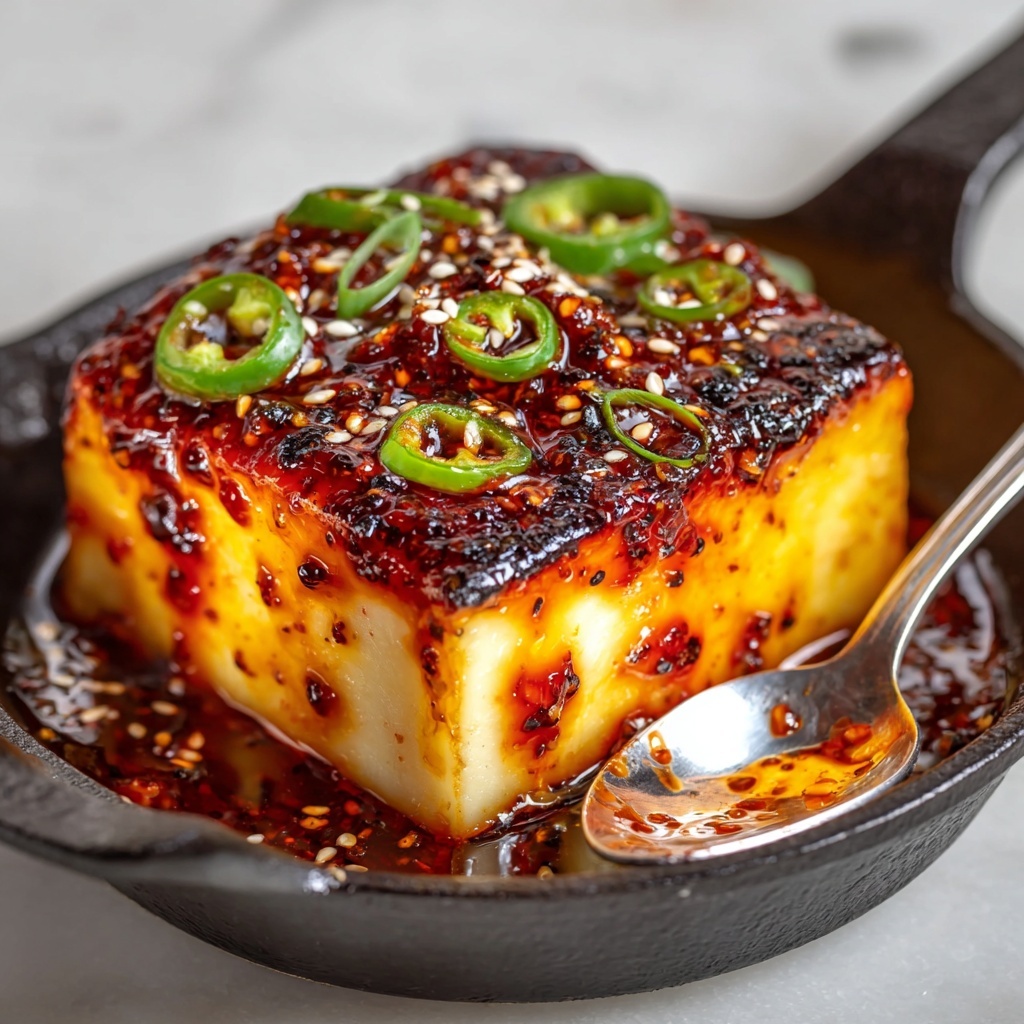 Swicy Baked Feta with Gochujang Honey Glaze Recipe - Recipe Image