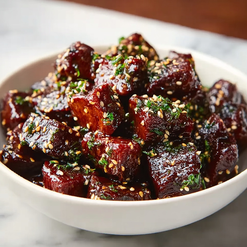 Sweet and Sticky Steak Bites Recipe - Recipe Image