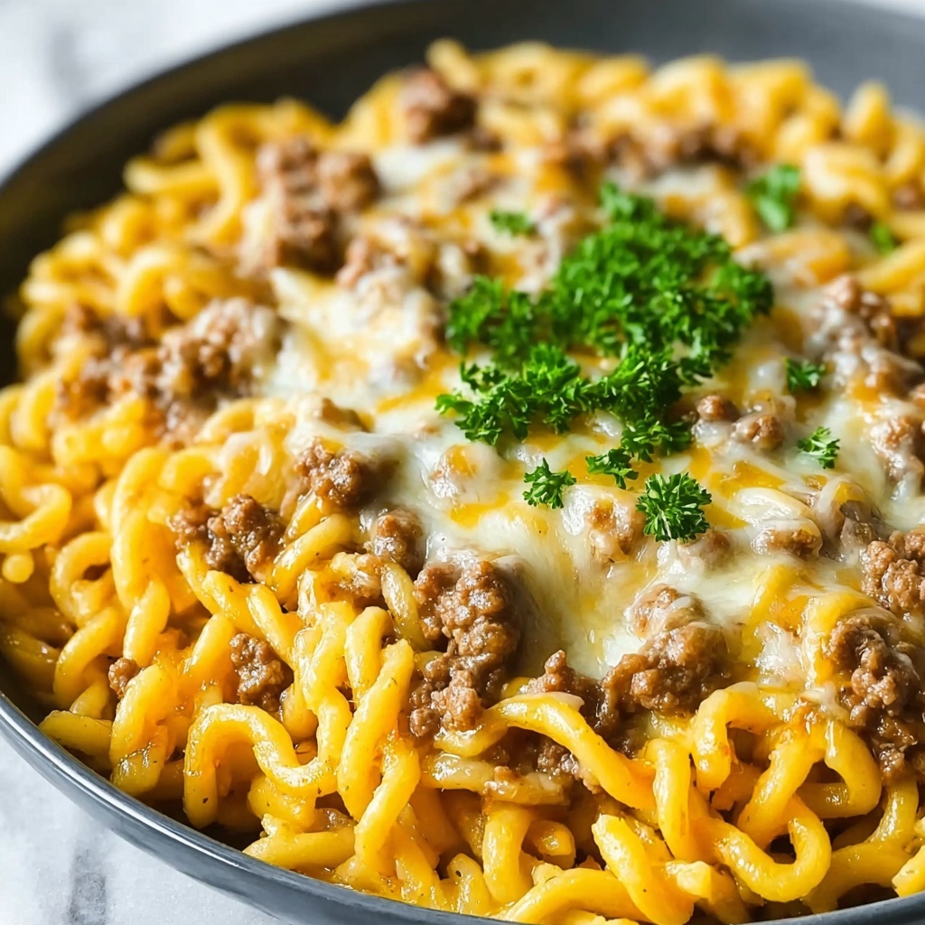 Easy Cheeseburger Pasta Recipe - Recipe Image