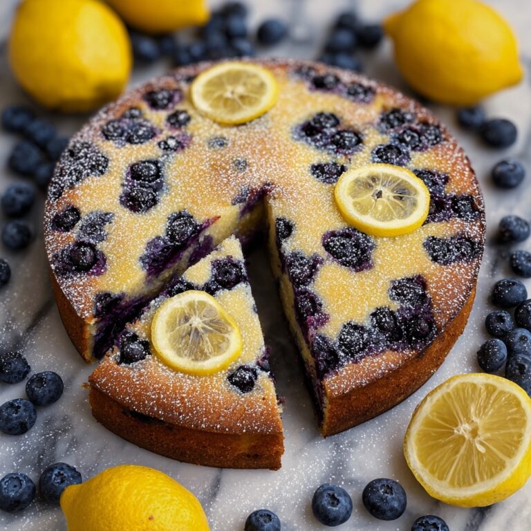 Easy Vegan Lemon Blueberry Cake Recipe