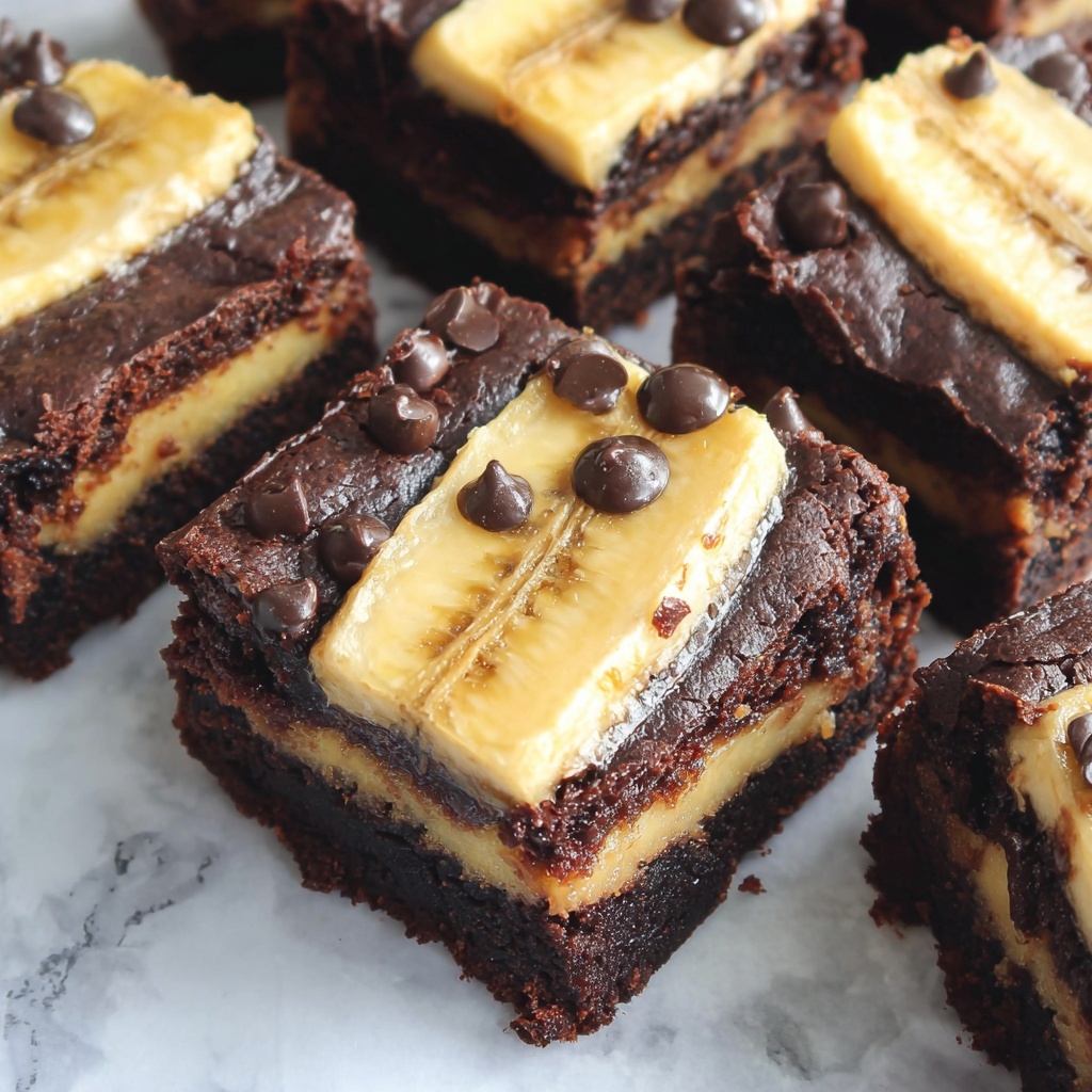Vegan Banana Brownies Recipe - Recipe Image