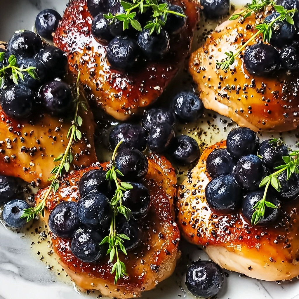 Savory Blueberry Thyme Chicken for a Quick Dinner Delight Recipe - Recipe Image
