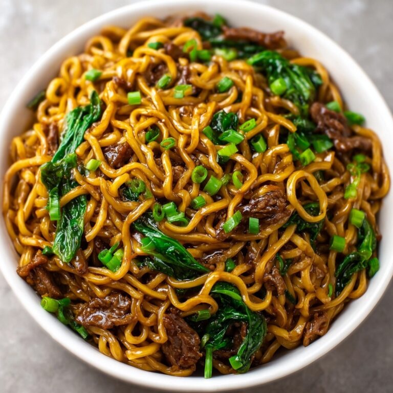 Spicy Mongolian Garlic Noodles Recipe