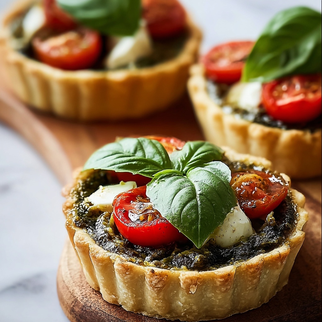 Caprese Pesto Tarts: An Amazing Ultimate Recipe - Recipe Image
