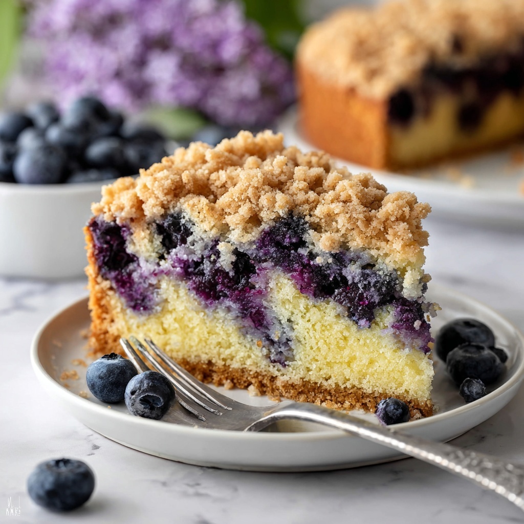 Blueberry Sour Cream Coffee Cake Recipe - Recipe Image