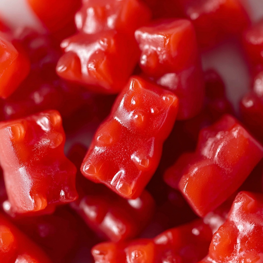 Vegan Strawberry Gummy Bears (No Gelatin) Recipe - Recipe Image