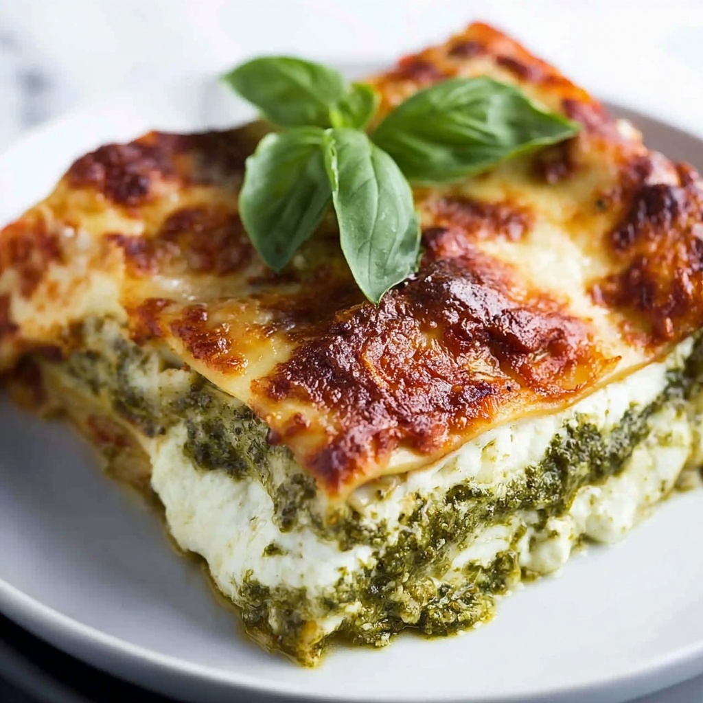 Pesto Skillet Lasagna Recipe - Recipe Image