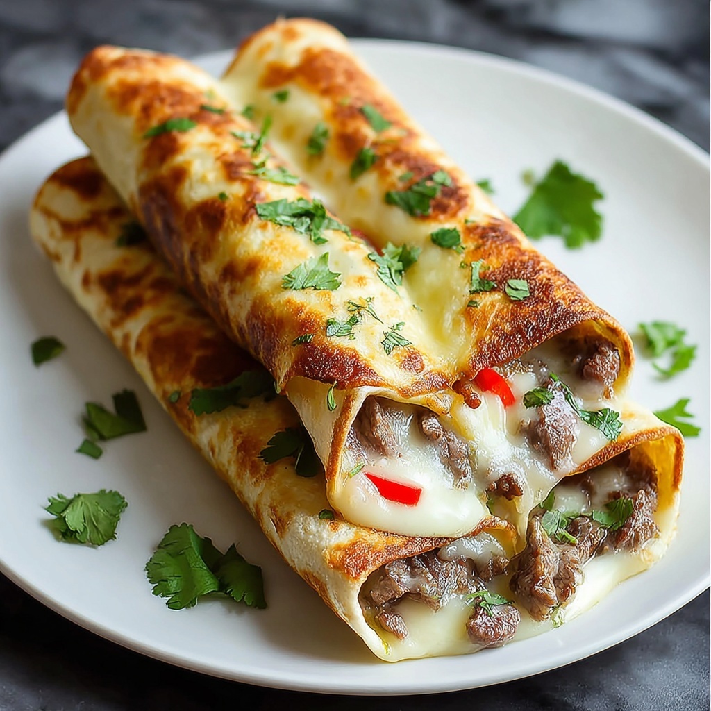 Keto Philly Cheesesteak Roll-Ups Recipe - Recipe Image