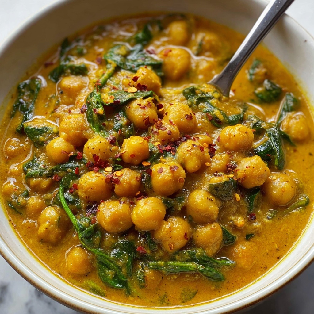 Chickpea & Spinach Curry: 5 Steps to Soul-Warming Delight Recipe - Recipe Image