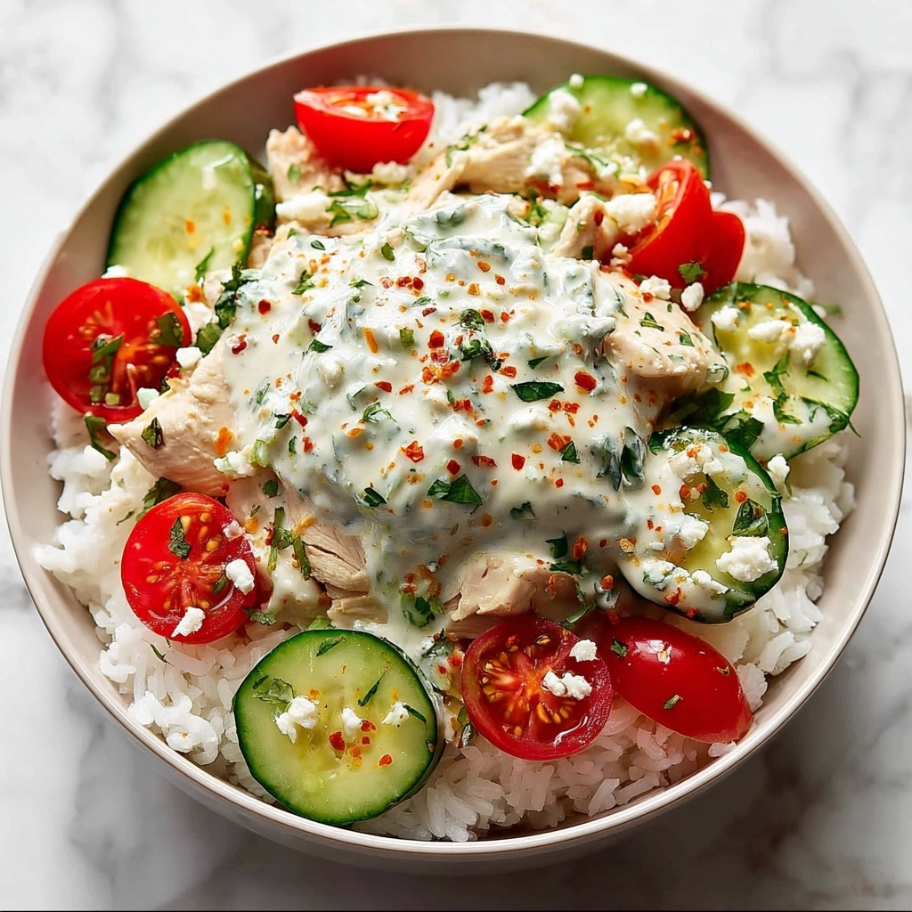 Greek Chicken Bowl with Tzatziki Recipe - Recipe Image