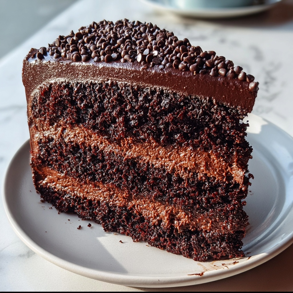 Triple Chocolate Cake Recipe - Recipe Image