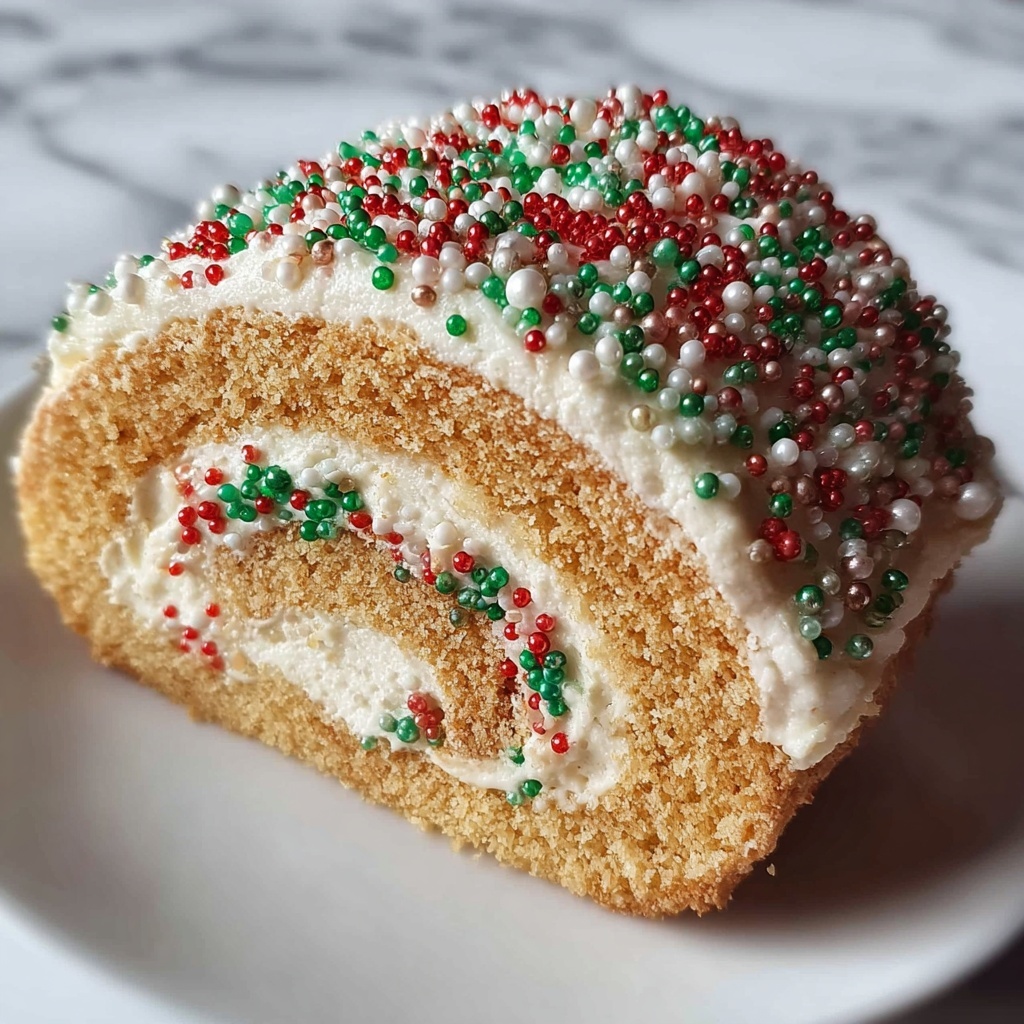 Delightful Christmas Vanilla Roll Cake for Cozy Celebrations Recipe - Recipe Image