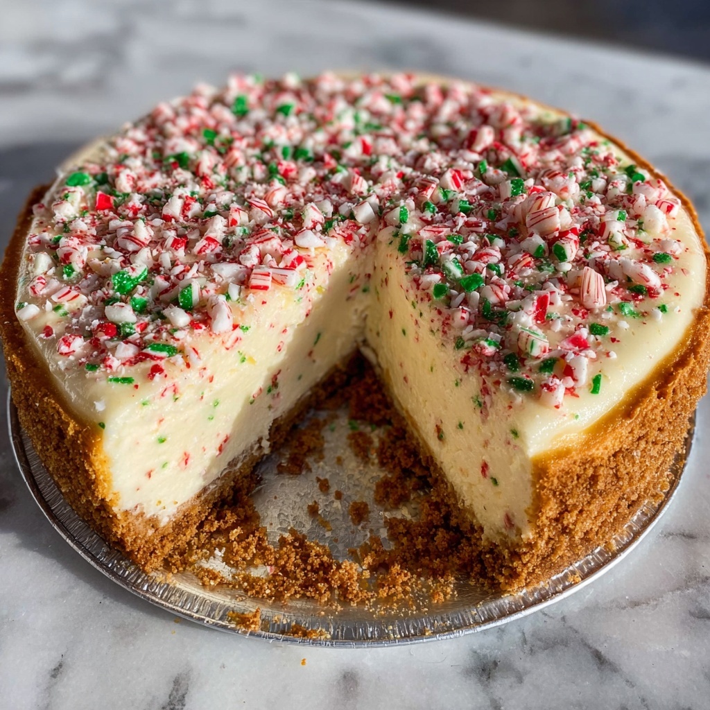 No Bake Peppermint Cheesecake Recipe - Recipe Image