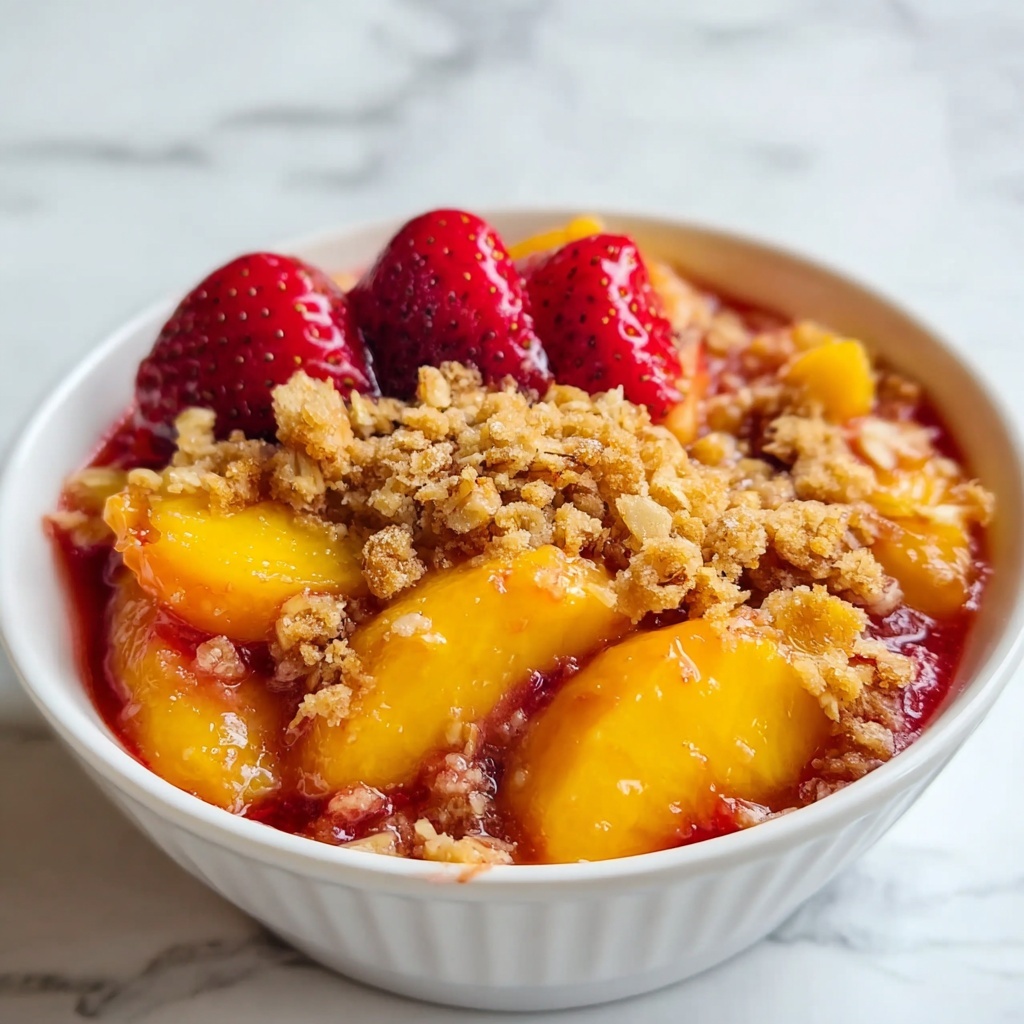 Strawberry Peach Crisp Recipe - Recipe Image