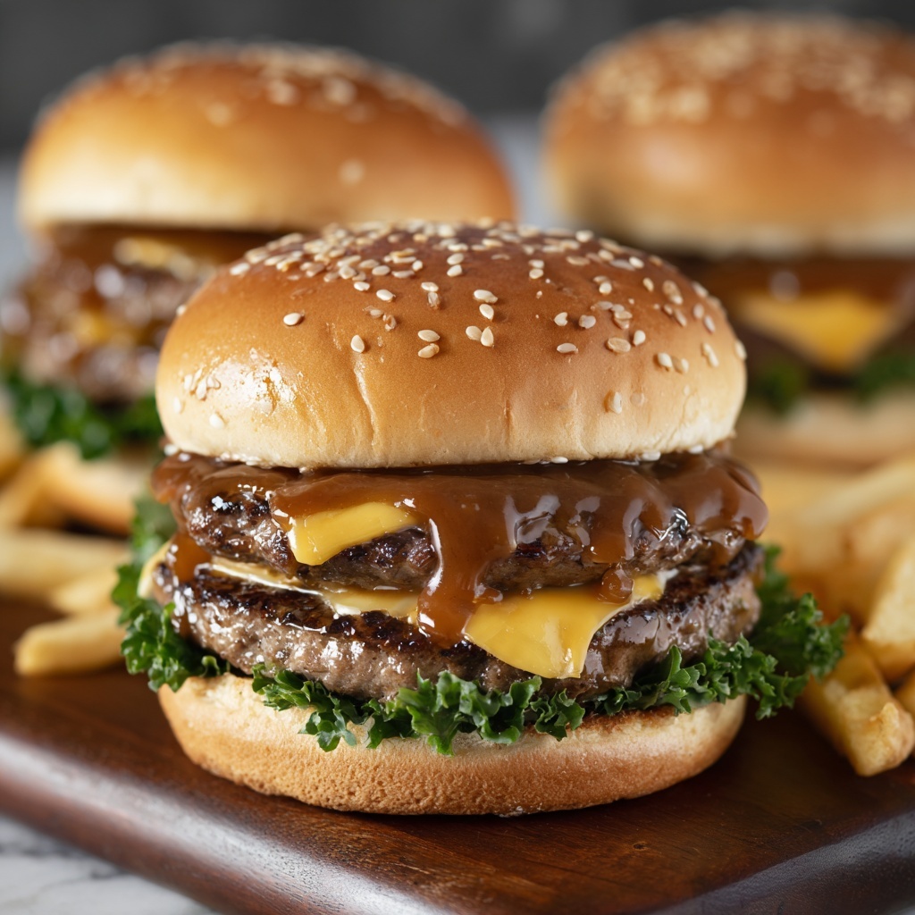 Teriyaki Parmesan Burgers Recipe - Recipe Image