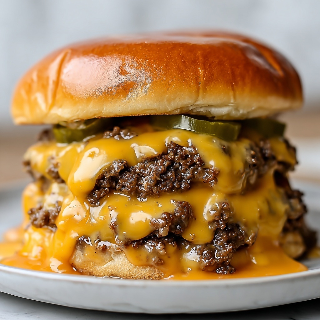 Crockpot Cheeseburgers Recipe - Recipe Image