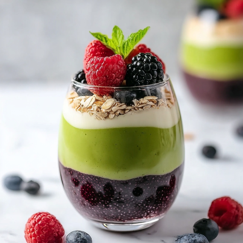 Green Tea and Berry Parfait Recipe - Recipe Image