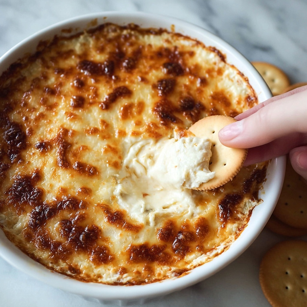 Hot Onion Dip with Cream Cheese, Parmesan, and Swiss Cheese Recipe - Recipe Image
