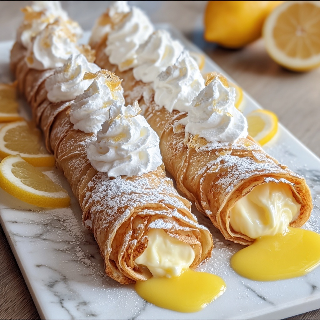 Lemon Meringue Pie Cannolis Recipe - Recipe Image